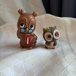 Mini Owl Figurines George Good, Japan Animal Figurines, Vintage Owl Animal Decor